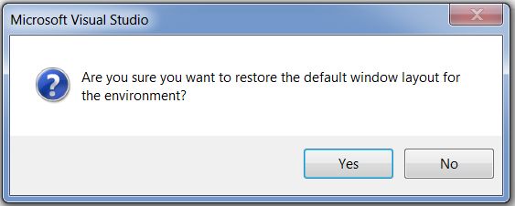 Confirmation dialog to Reset Window Layout 